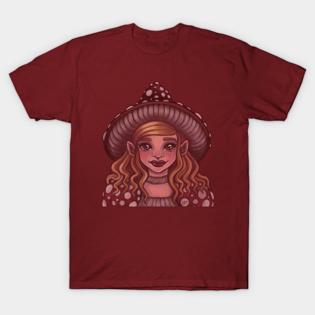 Amanita Witch T-Shirt by AliceQuinn